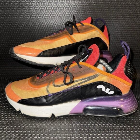 Nike Air Max 2090 Orange Purple Athletic Running Shoes Sneakers Men’s Size 11 - Picture 1 of 8